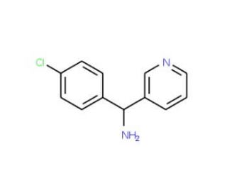 C-(4-Chloro-phenyl)-C-pyridin-3-yl-methylamine (CAS 883548-10-5) - chemical structure image