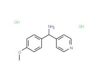 C-(4-Methoxy-phenyl)-C-pyridin-4-yl-methylamine dihydrochloride (CAS 889939-88-2) - chemical structure image