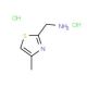 C-(4-Methyl-thiazol-2-yl)-methylamine dihydrochloride - chemical structure image
