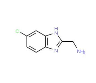 C-(5-Chloro-1H-benzoimidazol-2-yl)-methylamine (CAS 273399-95-4) - chemical structure image
