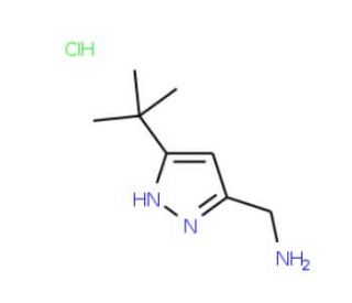 C-(5-tert-Butyl-1H-pyrazol-3-yl)-methylamine hydrochloride - chemical structure image