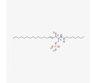 C-8 Ceramide-1-phosphate (CAS 158983-53-0) - chemical structure image