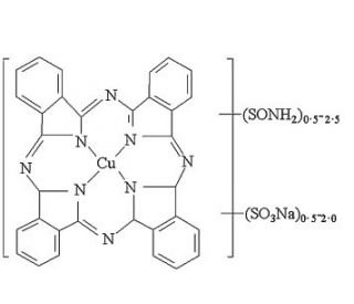 C.I.Direct Blue 199 (CAS 12222-04-7) - chemical structure image