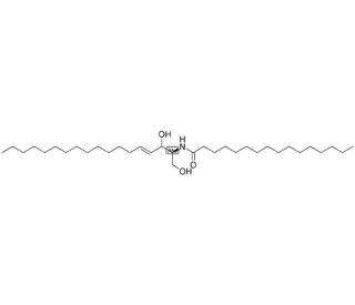 C16 Ceramide (N-Palmitoylsphingosine, D-erythro) (CAS 24696-26-2) - chemical structure image