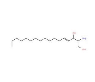 C17 Sphingosine (CAS 6918-48-5) - chemical structure image