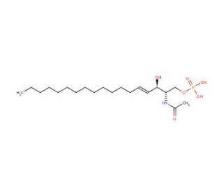 C2 Ceramide-1-phosphate (CAS 151729-55-4) - chemical structure image