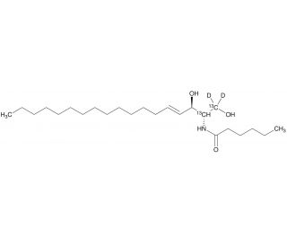 C6 Ceramide-13C2,d2 - chemical structure image