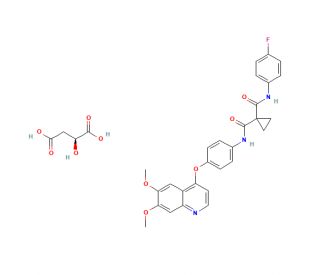 Cabozantinib L-Malate Salt (CAS 1140909-48-3) - chemical structure image