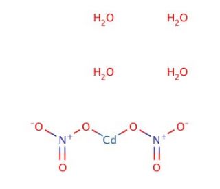 Cadmium nitrate tetrahydrate (CAS 10022-68-1) - chemical structure image