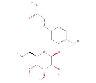 Caffeic Acid 3-&beta;-D-Glucoside (CAS 24959-81-7) - chemical structure image