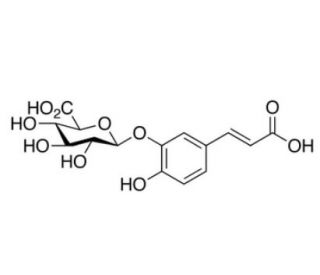 Caffeic Acid 3-&beta;-D-Glucuronide - chemical structure image