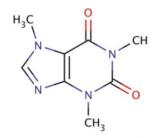 Caffeine (CAS 58-08-2) - chemical structure image