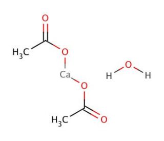 Calcium Acetate Monohydrate (CAS 5743-26-0) - chemical structure image