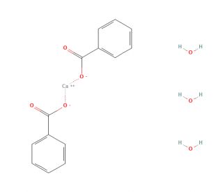 Calcium Benzoate Trihydrate (CAS 5743-30-6) - chemical structure image