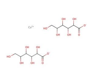 Calcium D-gluconate (CAS 299-28-5) - chemical structure image