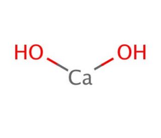 Calcium hydroxide (CAS 1305-62-0) - chemical structure image