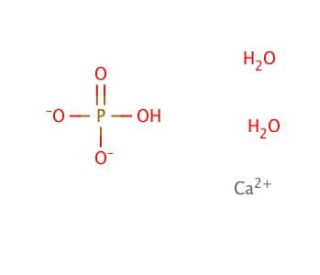 Calcium phosphate dibasic dihydrate (CAS 7789-77-7) - chemical structure image