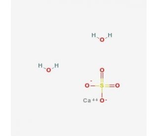 Calcium Sulfate Dihydrate (CAS 10101-41-4) - chemical structure image