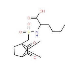 Camphorquinone-10-sulfonylnorleucine (CAS 73413-80-6) - chemical structure image