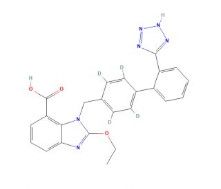 Candesartan-d4 (CAS 1346604-70-3) - chemical structure image