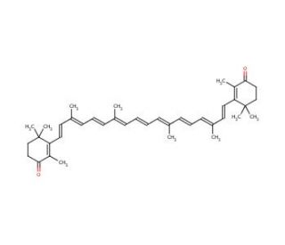 Canthaxanthin (CAS 514-78-3) - chemical structure image