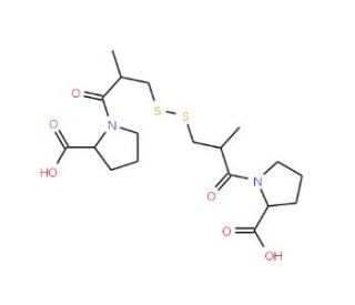 Captopril Disulfide (CAS 64806-05-9) - chemical structure image