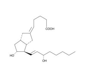 Carbacyclin (Carbocyclic PGI<sub>2</sub>) (CAS 69552-46-1) - chemical structure image