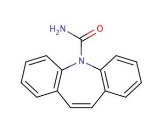 Carbamazepine (CAS 298-46-4) - chemical structure image