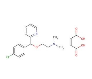 Carbinoxamine Maleate Salt (CAS 3505-38-2) - chemical structure image