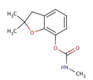 Carbofuran (CAS 1563-66-2) - chemical structure image