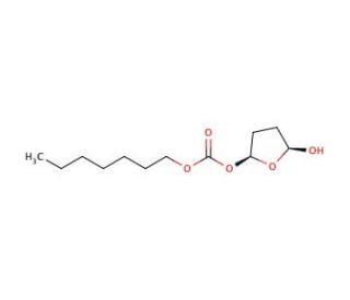 Carbonic acid hepthyl ester 5-hydroxy-tetrahydro-turan-2-yl ester - chemical structure image