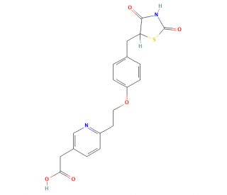 Carboxy Pioglitazone (M-V) (CAS 146062-48-8) - chemical structure image