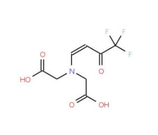 [Carboxymethyl-(4,4,4-trifluoro-3-oxo-but-1-enyl)-amino]-acetic acid - chemical structure image