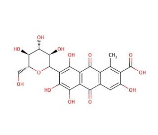 Carminic acid (CAS 1260-17-9) - chemical structure image