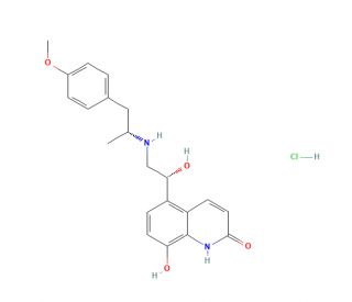 Carmoterol Hydrochloride (CAS 137888-11-0) - chemical structure image