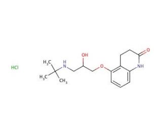 Carteolol Hydrochloride (CAS 51781-21-6) - chemical structure image