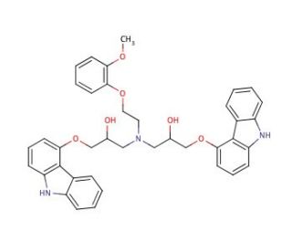 Carvedilol Bis-carbazole (CAS 918903-20-5) - chemical structure image