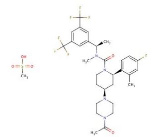 Casopitant mesylate (CAS 414910-30-8) - chemical structure image