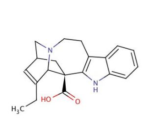 Catharanthinic Acid (CAS 63944-54-7) - chemical structure image