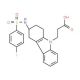 2-[3-[(4-fluorophenyl)sulfonyl-methylamino]-1,2,3,4-tetrahydrocarbazol-9-yl]acetic acid) (CAS 627865-18-3) - chemical structu