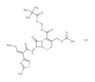 Cefcapene Pivoxil Hydrochloride (CAS 147816-23-7) - chemical structure image