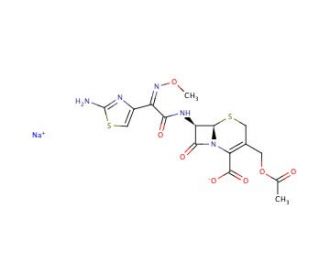 Cefotaxime sodium salt (CAS 64485-93-4) - chemical structure image