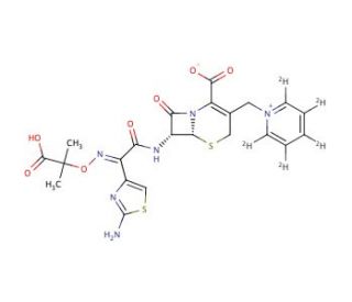 Ceftazidime-d5 (CAS 72558-82-8 (unlabeled)) - chemical structure image