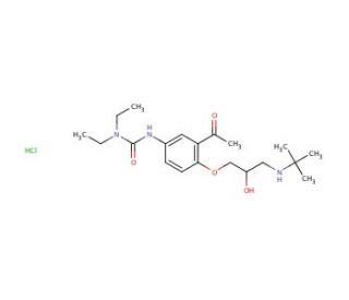 Celiprolol Hydrochloride (CAS 57470-78-7) - chemical structure image