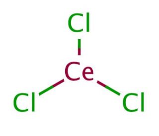 Cerium(III) chloride (CAS 7790-86-5) - chemical structure image