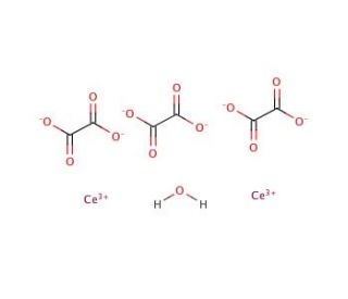 Cerium(III) oxalate hydrate (CAS 15750-47-7) - chemical structure image