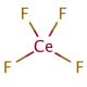Cerium(IV) fluoride (CAS 10060-10-3) - chemical structure image