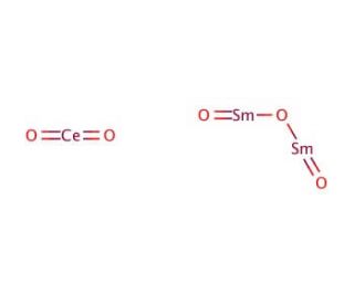 Cerium(IV) oxide-samaria doped (CAS 1306-38-3) - chemical structure image