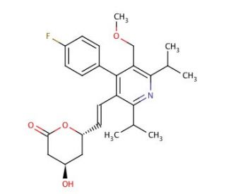 Cerivastatin Lactone (CAS 158878-47-8) - chemical structure image