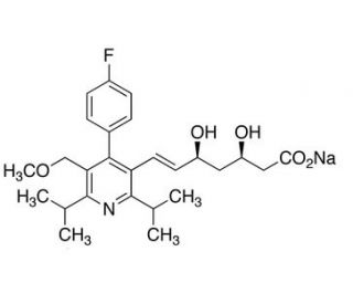 Cerivastatin, Sodium Salt (CAS 143201-11-0) - chemical structure image